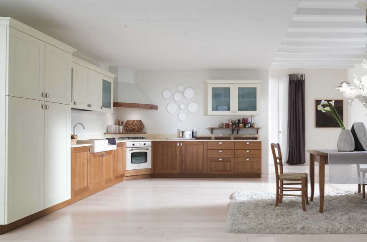 Cucina classica / moderna con ante in legno frassino e rovere - Consegne in  Friuli a Udine Pordenone Trieste Gorizia